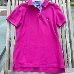 tommy hiltiger woman polo pink nice details medium